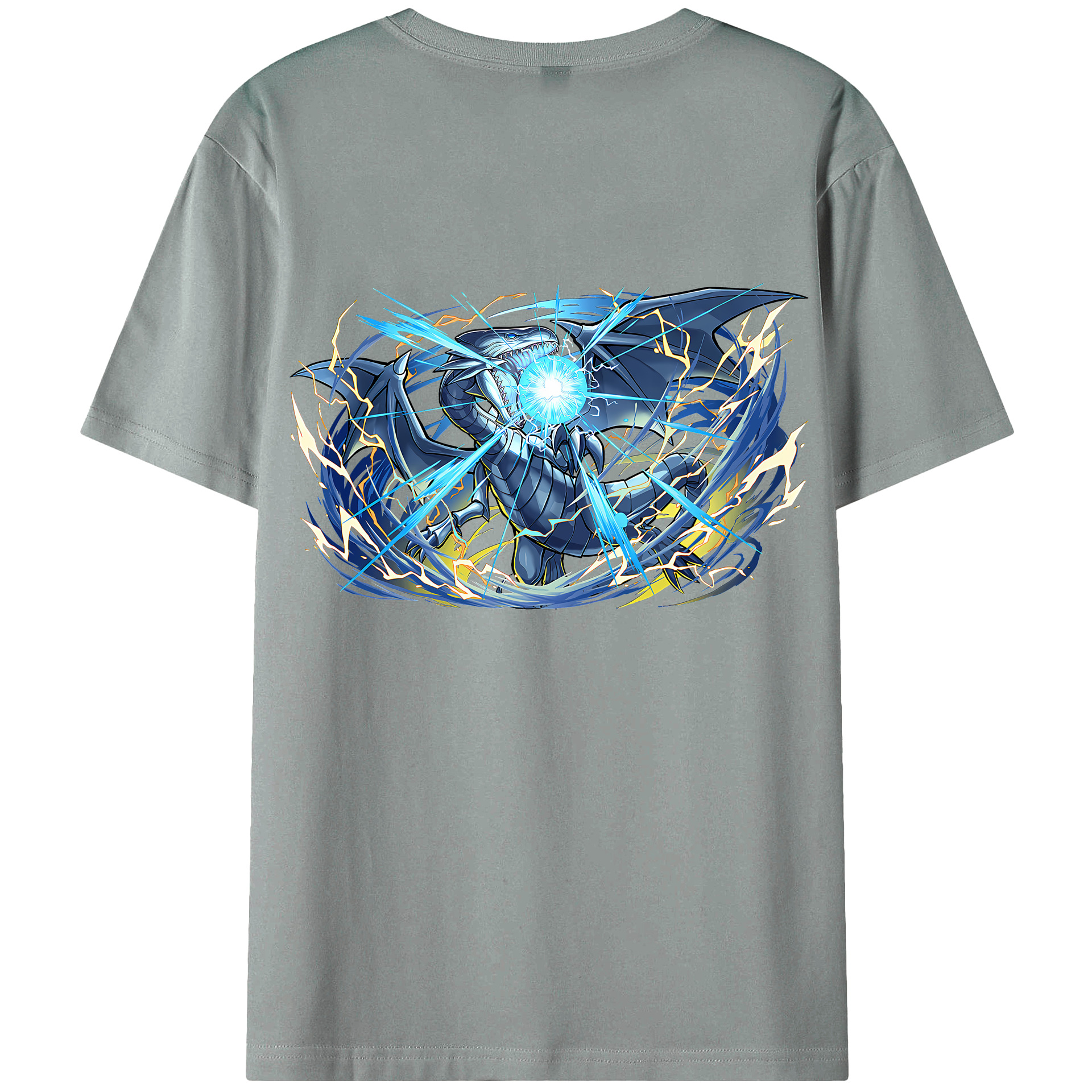（画像用） 遊☆戯☆王 Yu-Gi-Oh! 綿100％ メンズ半袖Tシャツ（バックプリント） 通気性